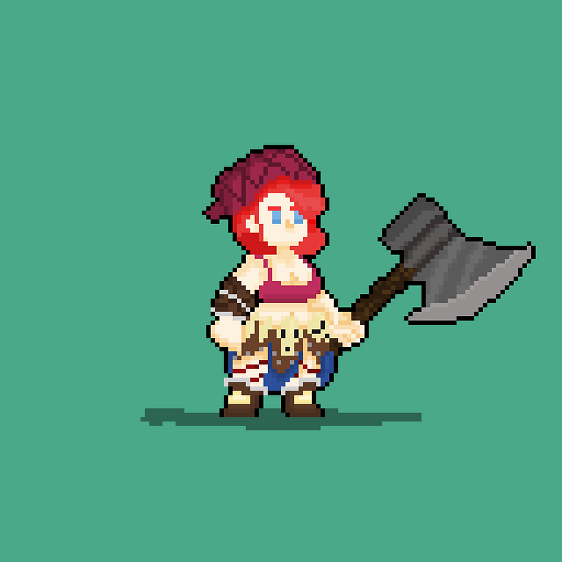 Pixel art character 0