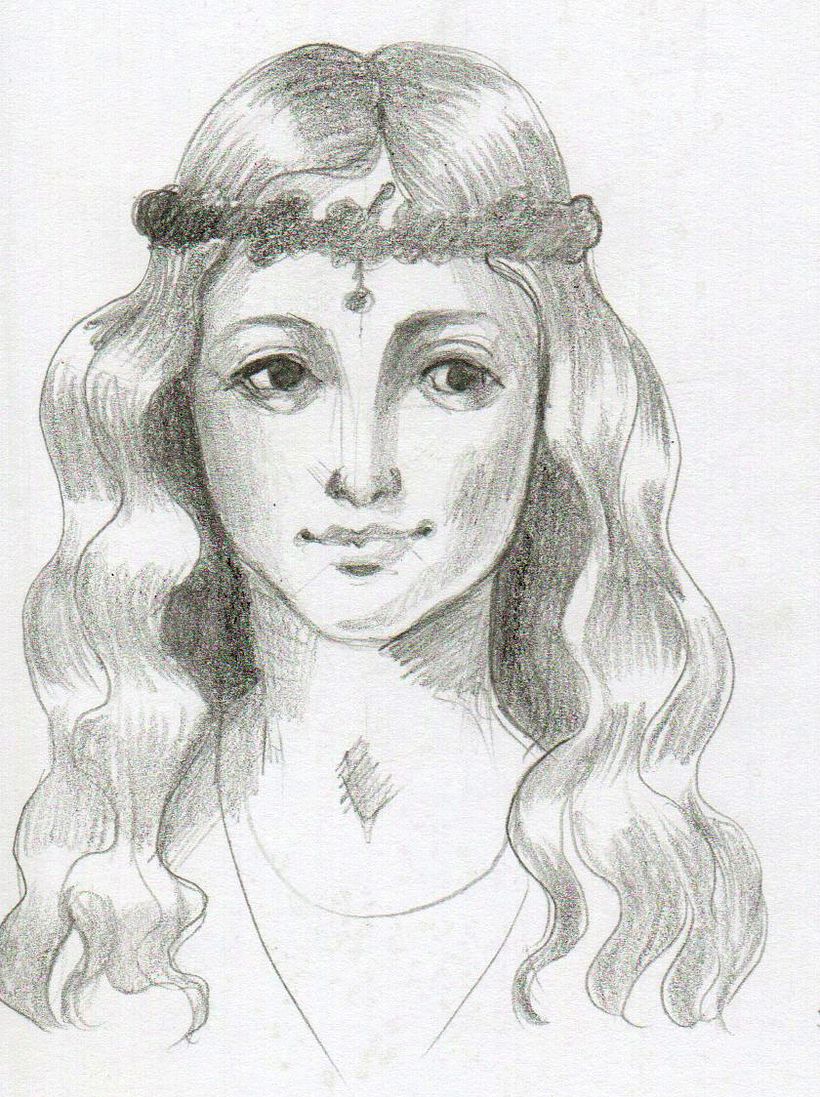 Estudios de retratos a lápiz  2