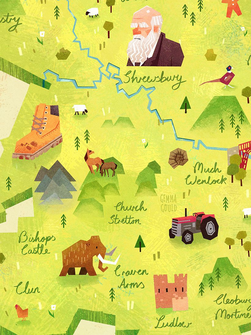 Shropshire County Map 0