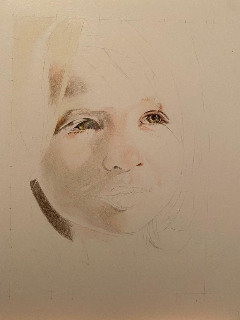 My project in Realistic Portrait with Coloured Pencils course 4
