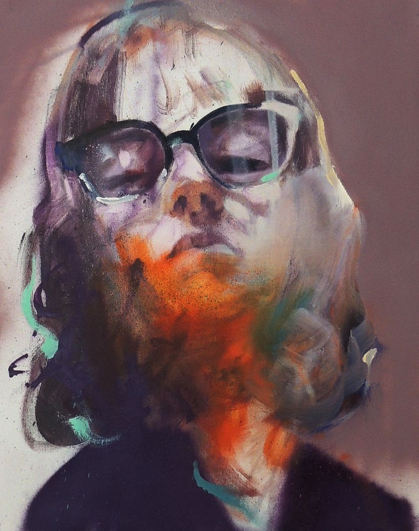 "With Bated Breath" - 40x50cm - Mixed Media on Canvas