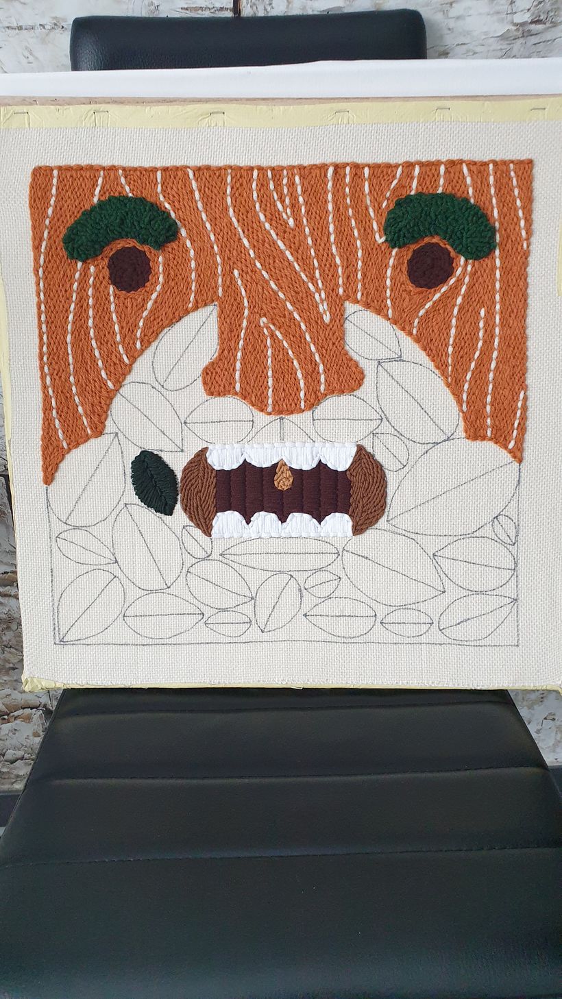 Mi Proyecto del curso: Bordado XL con aguja mágica 2