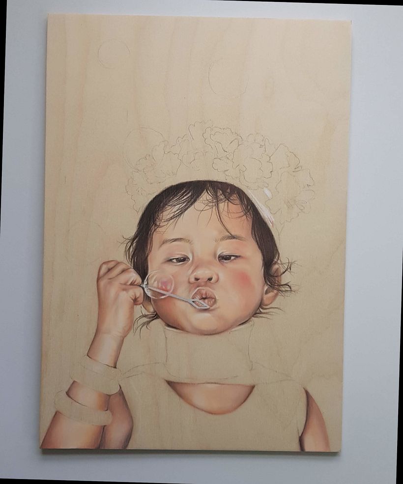 Detalles en lápices de colores