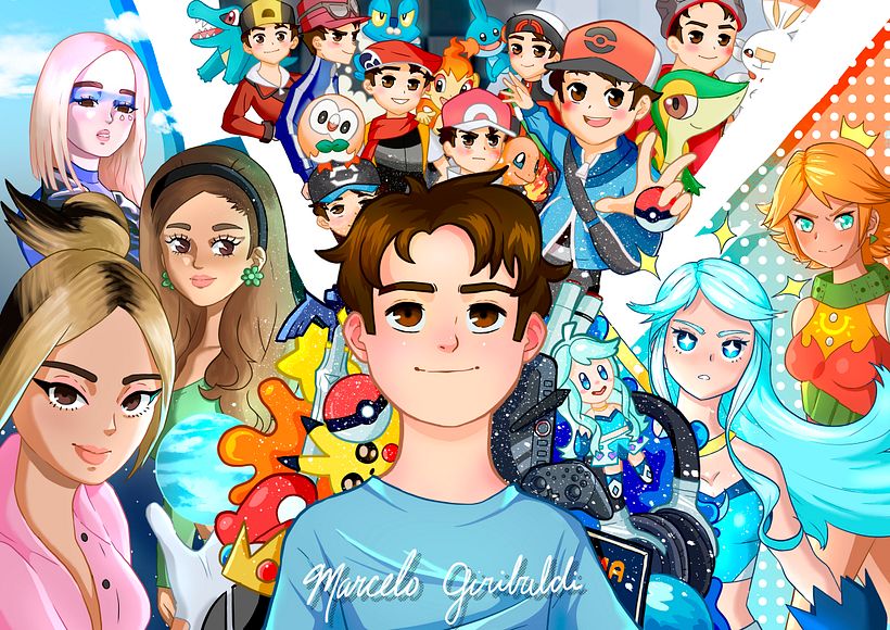 Mi Proyecto del curso: Ilustración digital con influencia manga_Marcelo Giribaldi 1