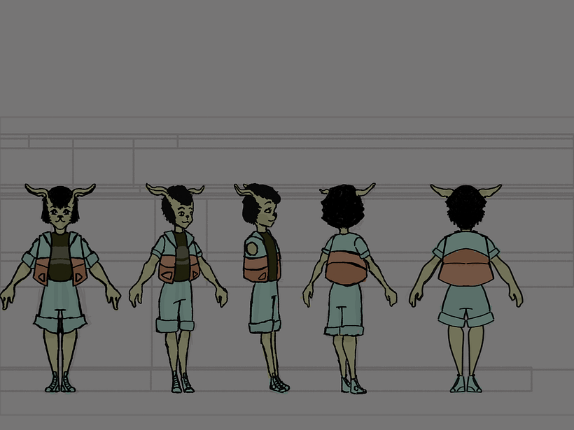 Meu projeto do curso: Design de personagens para animação com Photoshop -1