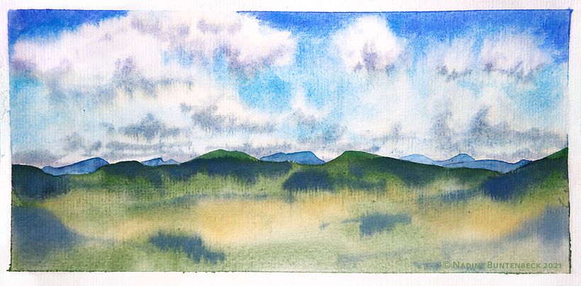Watercolour landscapes - Aquarelschilderen