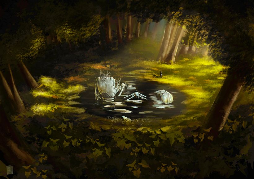 Meu projeto do curso: Concept Art: introdução ao design de cenários 13