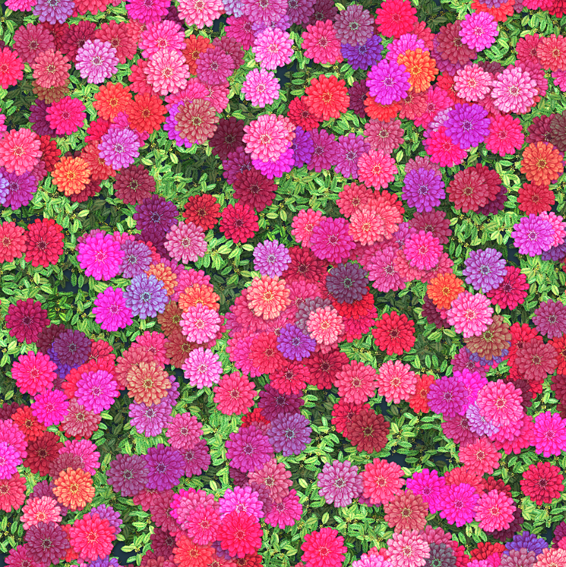 Randomised floral pattern -1