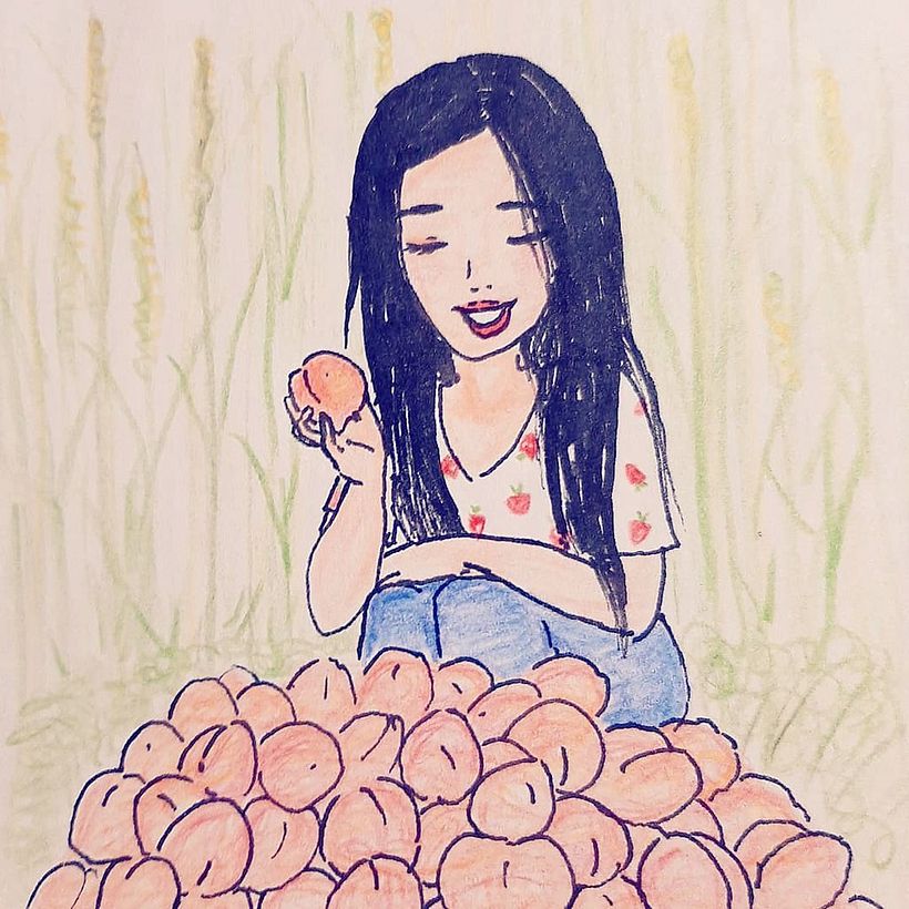 Collecting peaches forever ♡
