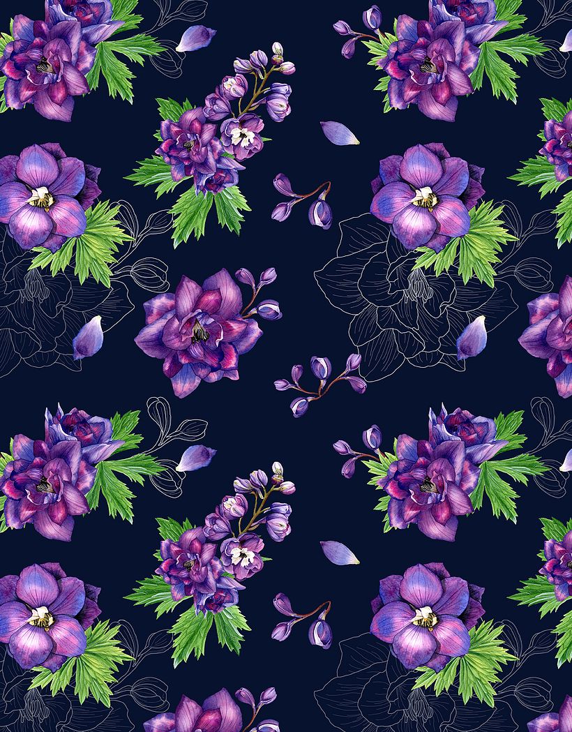My project in Creating Patterns Using Watercolor course 0