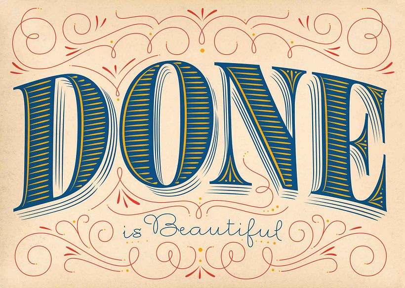 Lettering de la ilustradora y diseñadora Martina Flor.