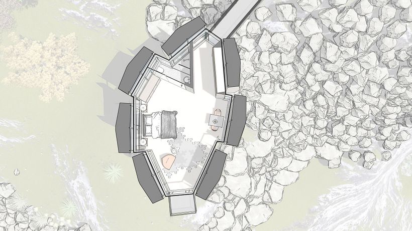 Futuristic Sustainable Mountain Pod - Architecture