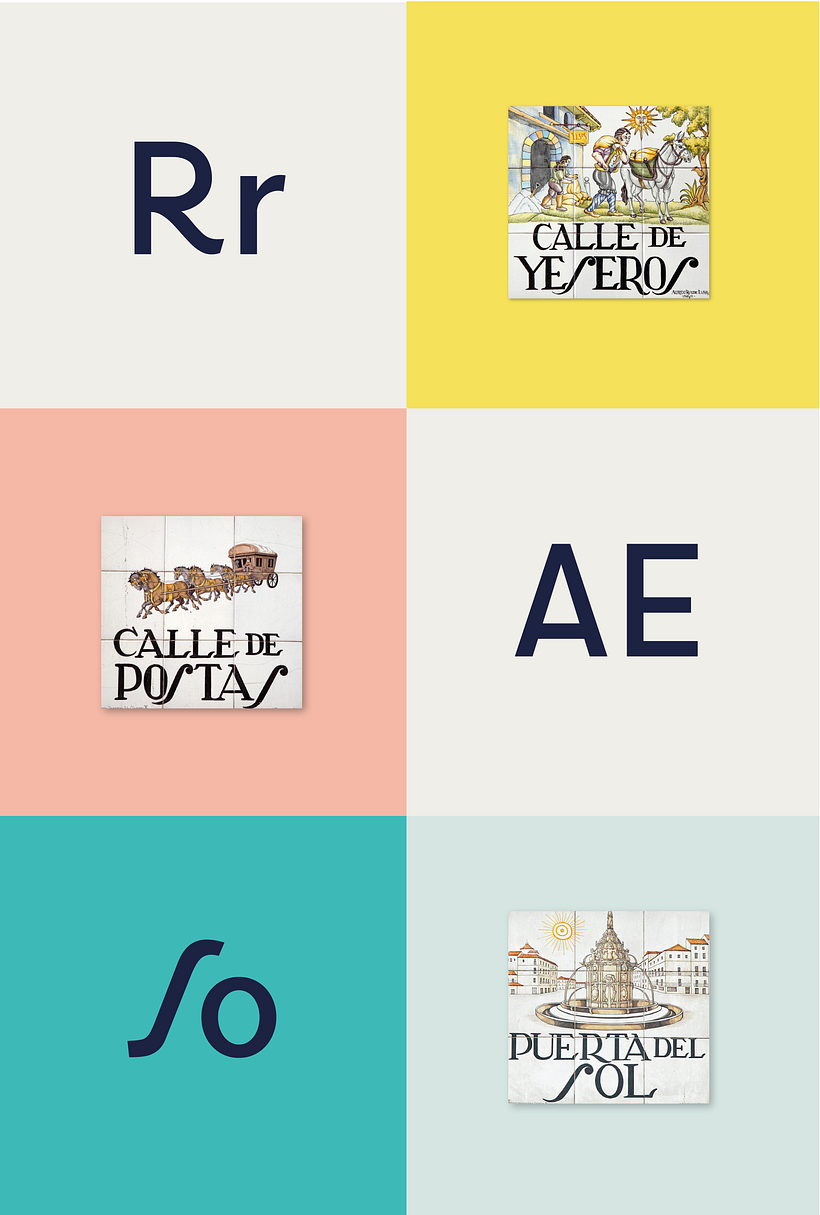 Silvia se inspirou em placas de cerâmica para criar sua fonte Ferpal Sans