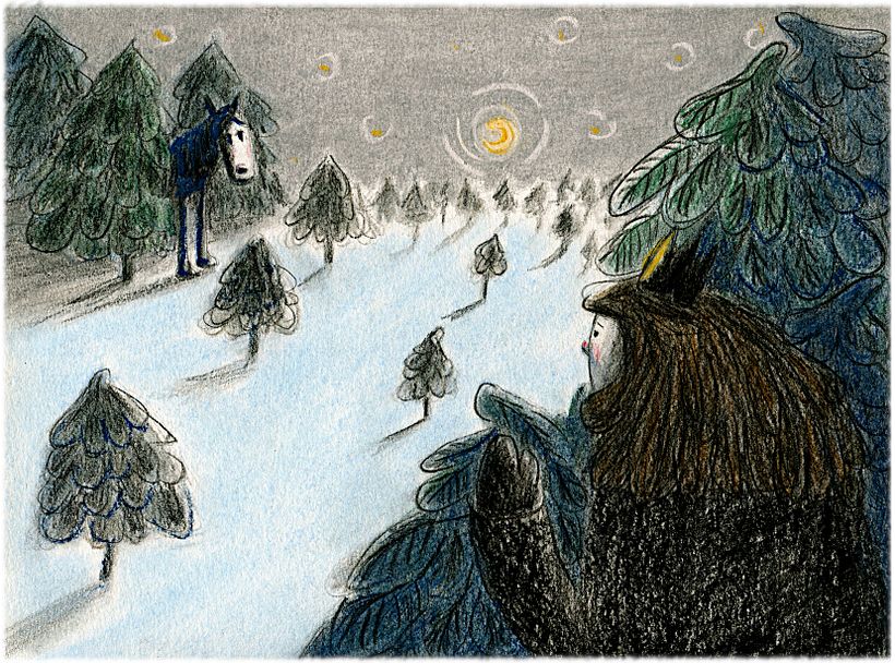 Final piece, edited with GIMP