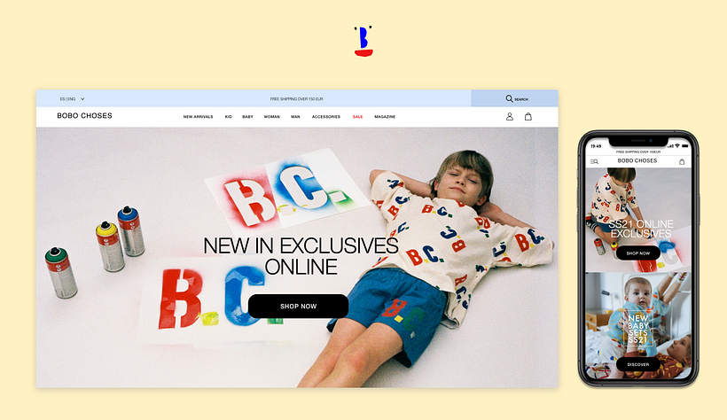 Ecommerce Bobo Choses Ui Design 1