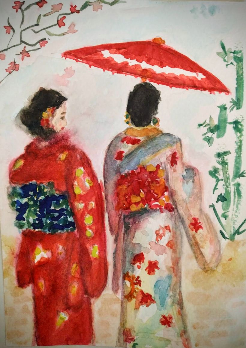 My project in Watercolor Illustration with Japanese Influence course -1