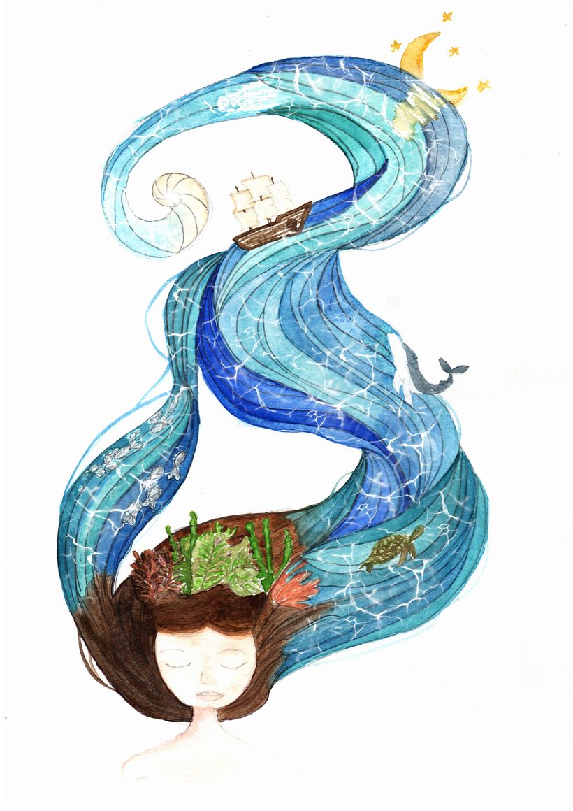 My project in Watercolor Techniques for Dreamlike Illustrations course -1