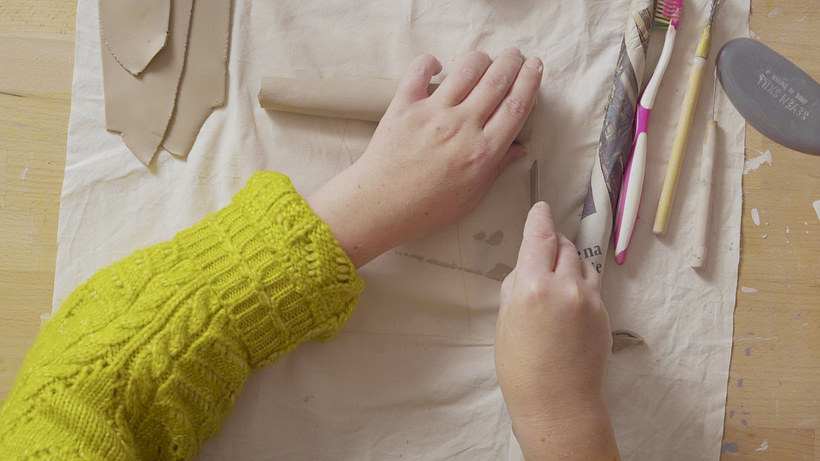 Ceramics Tutorial: How to Create a Simple Clay Vase 17