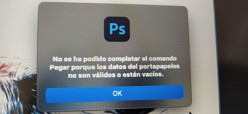 Problema al pegar archivos desde ilustrator a Photoshop 1