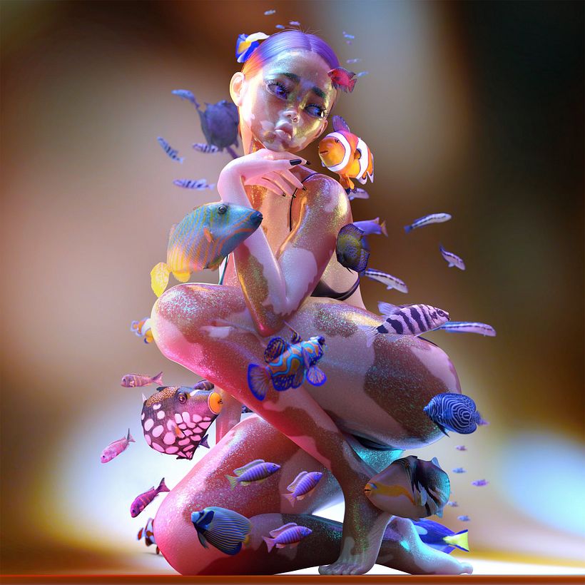 'Consensual Hallucinations', obra del artista Serwah Attafuah, disponible para comprar en Foundation.