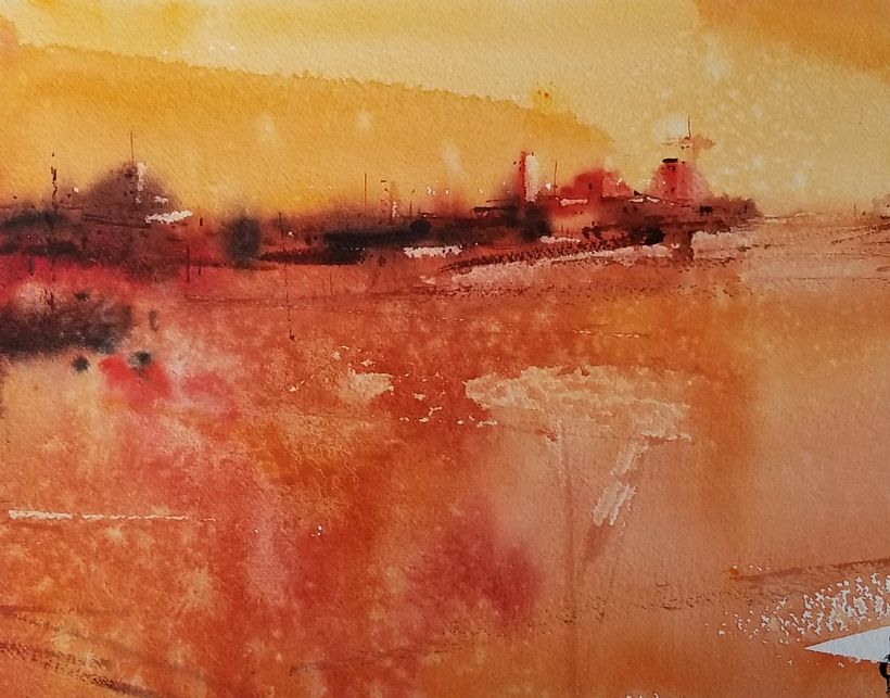 Watercolor by Daniel "Pito" Campos.