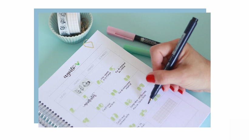 Los marcadores de pincel se pueden utilizar para crear títulos y resaltar