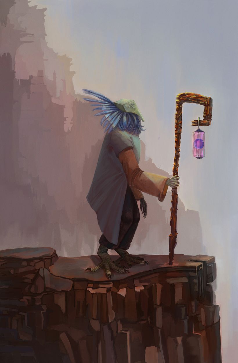 Mi Proyecto del curso: Diseño de personajes para concept art_ Criatura Dimensional  3