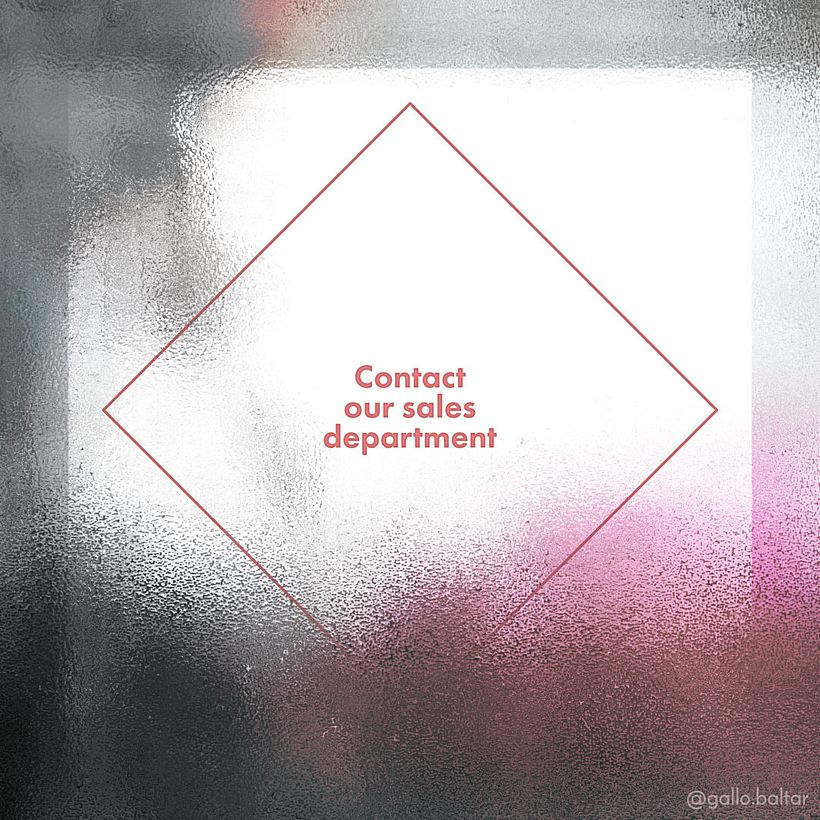 Contact our sales department