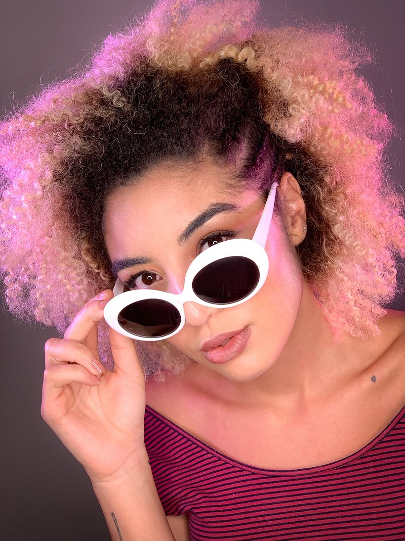 Retrato con el móvil, hecho por Cauê.