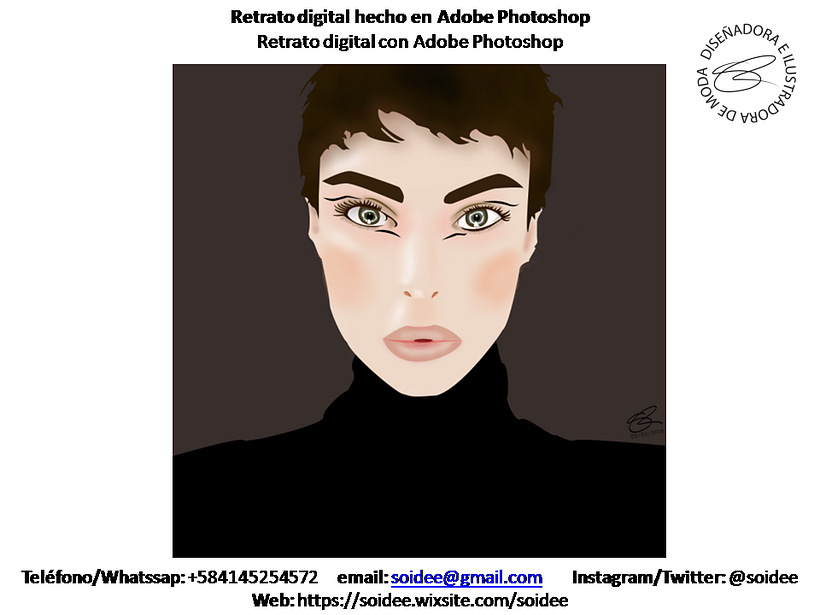 Retrato digital hecho en Adobe Photoshop 0
