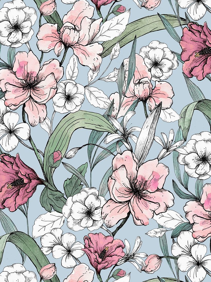 estampado floral que elegi, varie las tonalidades 