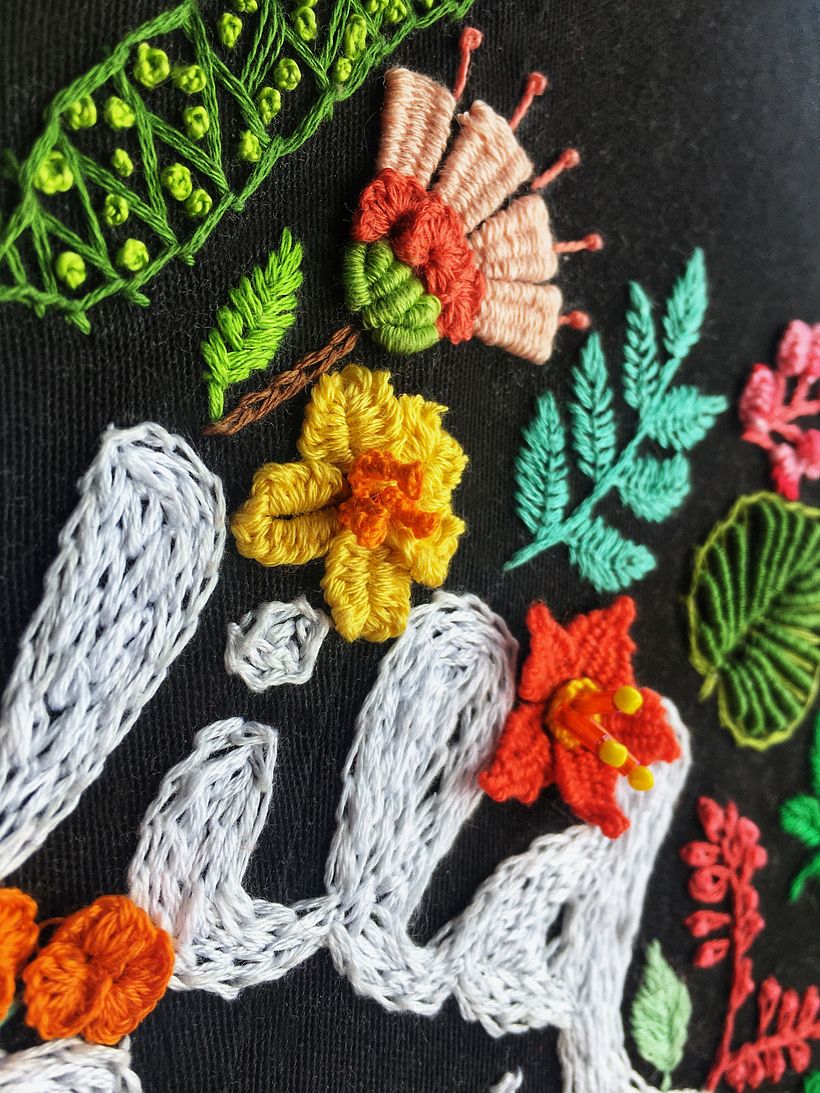 My Course Project: Advanced Embroidery Techniques: Stitches and Compositions with Volume 4