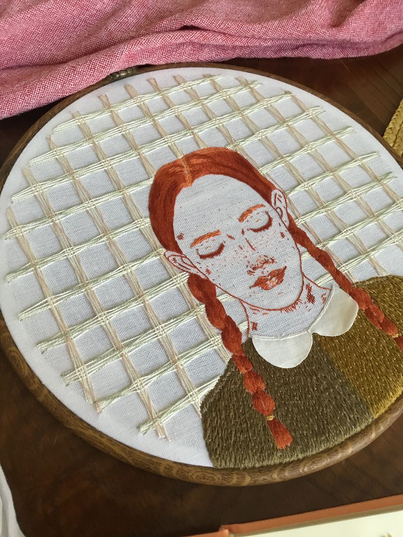 Anne with an E (My project in Creation of Embroidered Portraits course) 2