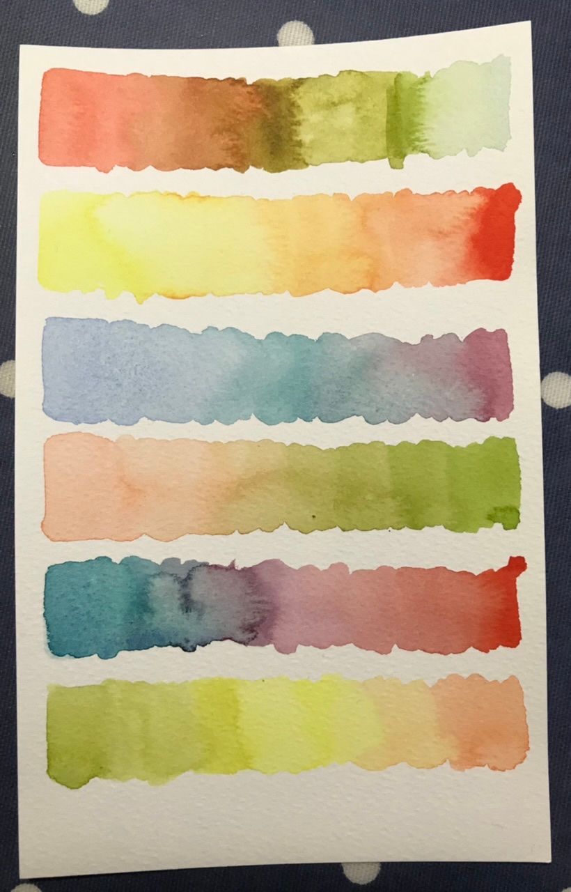 Smooth gradient between 2 and /or 3 different colours