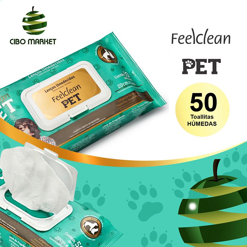 Toallitas Húmedas Para Perros & Gatos  2
