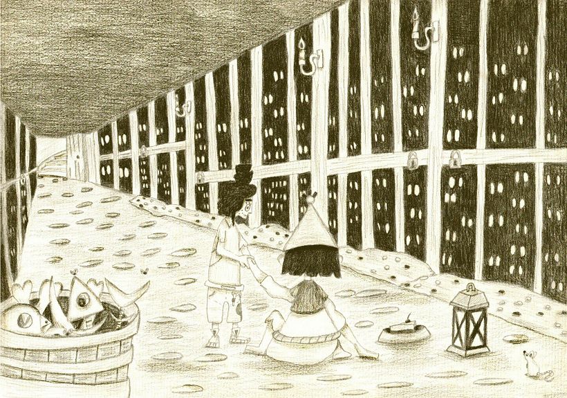 Gretel salva a Hansel de la mazmorra de la bruja