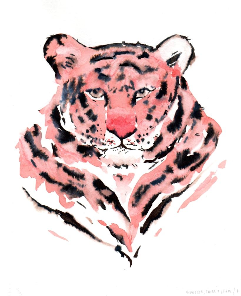 Efectos con acuarela, tinta y lejía. Julián Ariza.