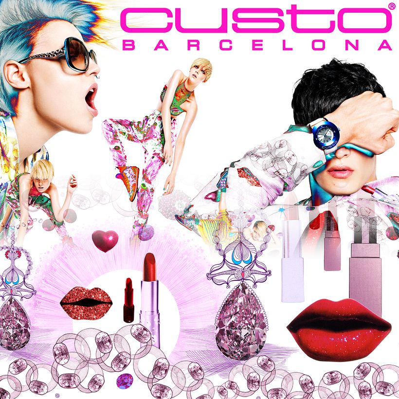 Pappenpop pattern designs, for fashion brand Custo-Barcelona 1