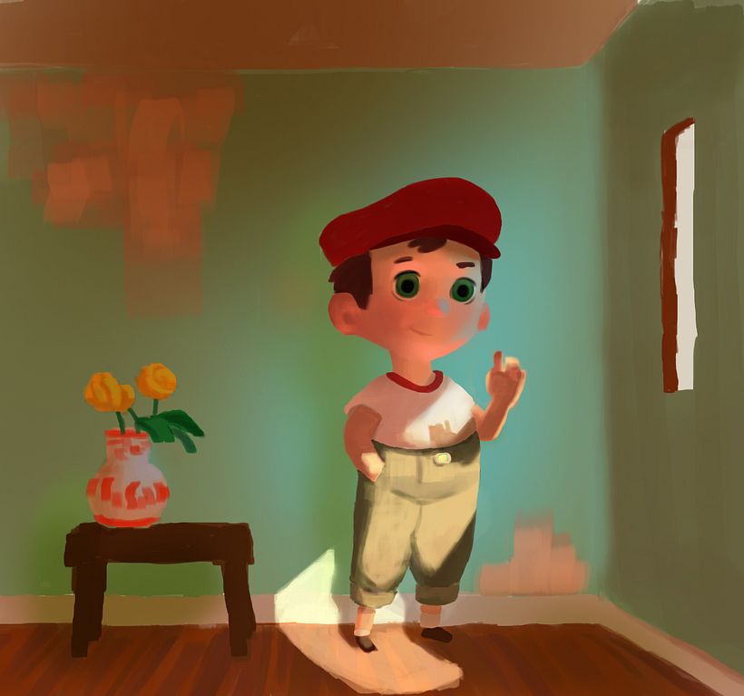 My project in Lighting Principles for Digital Painting course - Çocuk İllüstrasyonu