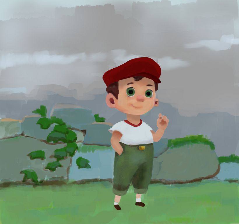 My project in Lighting Principles for Digital Painting course - Çocuk İllüstrasyonu