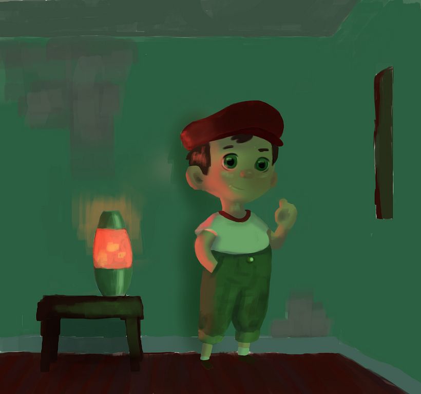 My project in Lighting Principles for Digital Painting course - Çocuk İllüstrasyonu