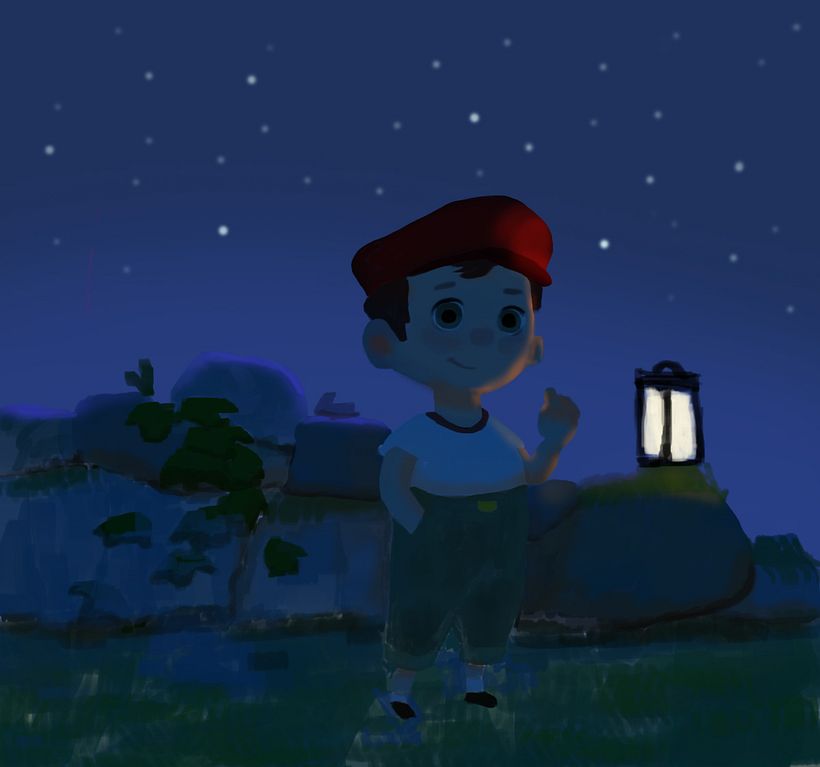 My project in Lighting Principles for Digital Painting course - Çocuk İllüstrasyonu