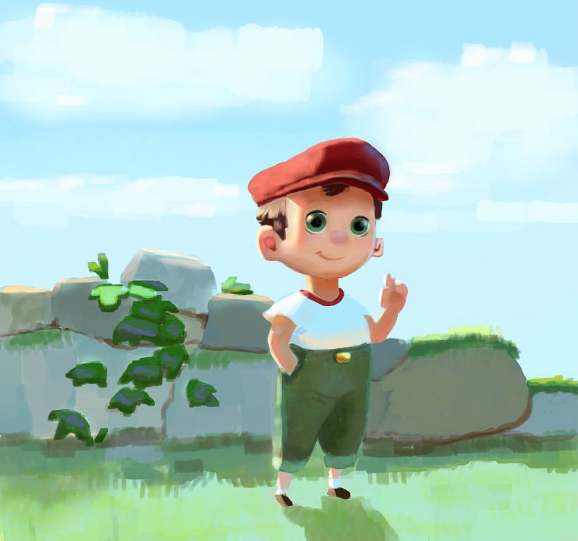 My project in Lighting Principles for Digital Painting course - Çocuk İllüstrasyonu