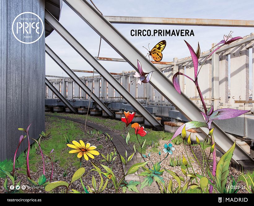 Ilustración formato horizontal, adaptado a tamaño vinilo gran formato.