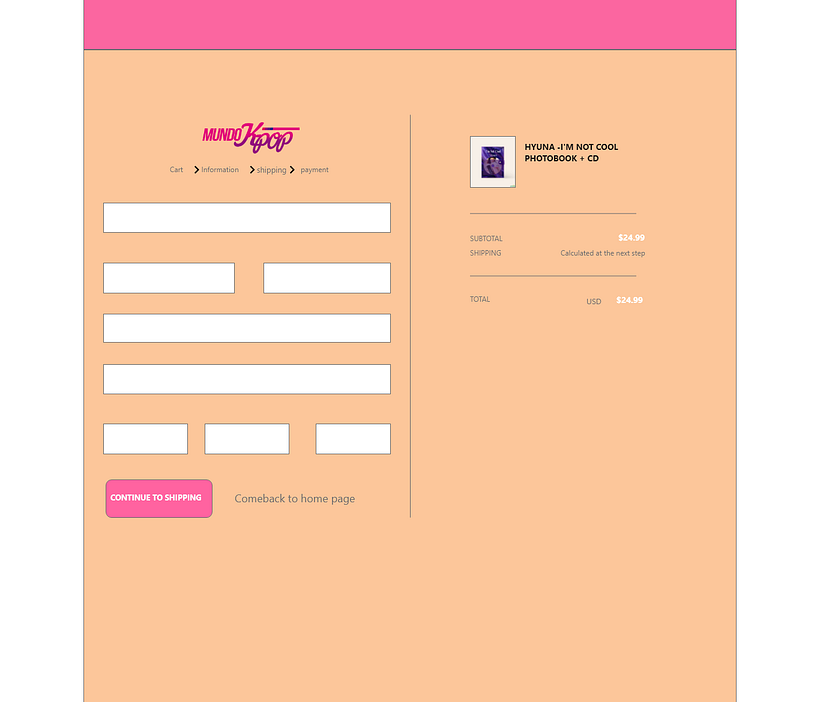 All Kpop diseño de interfaz 3