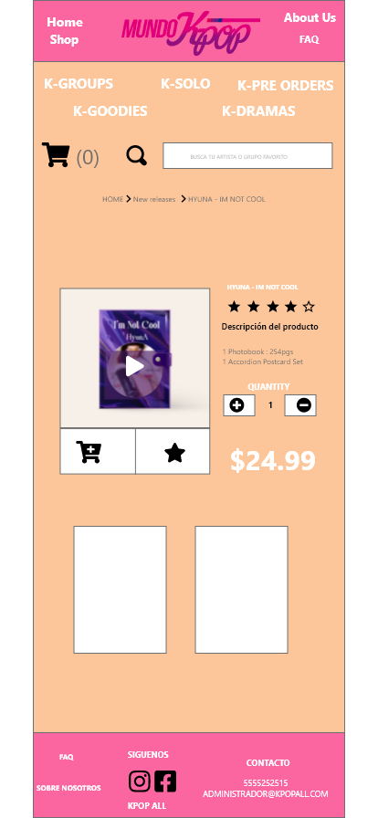 All Kpop diseño de interfaz 10