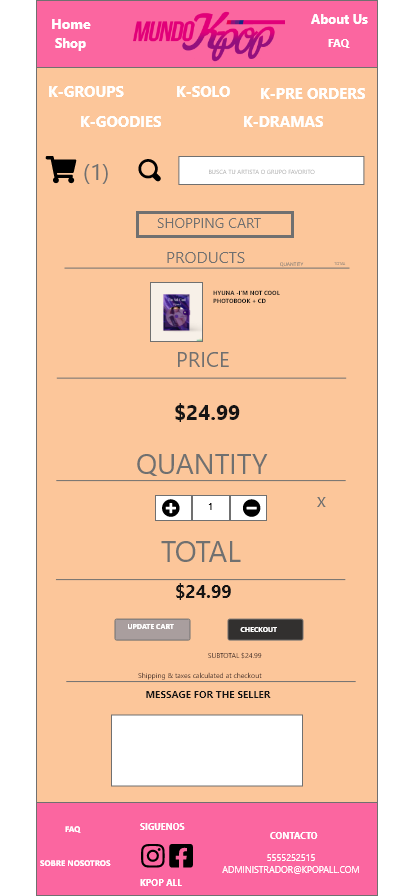 All Kpop diseño de interfaz 11