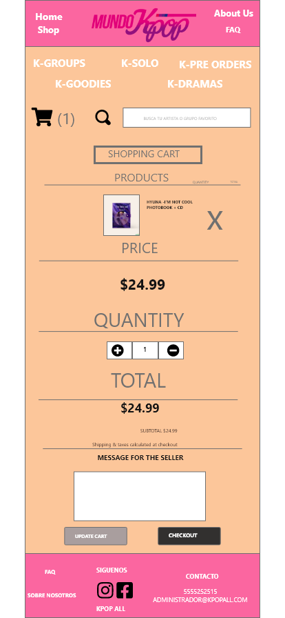 All Kpop diseño de interfaz 12