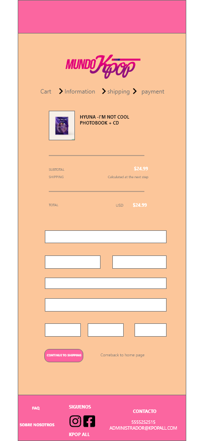 All Kpop diseño de interfaz 13