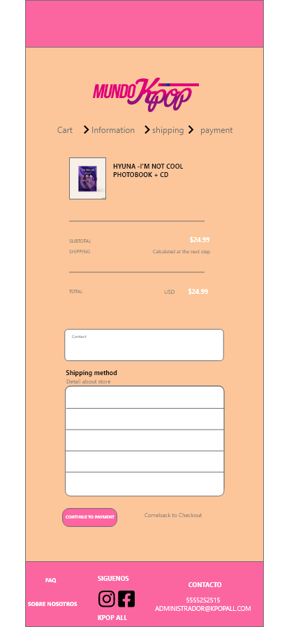 All Kpop diseño de interfaz 14